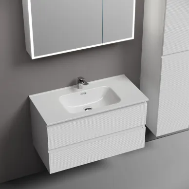 Тумба для ванной Sancos Folk FL90W 89см, Bianco 9