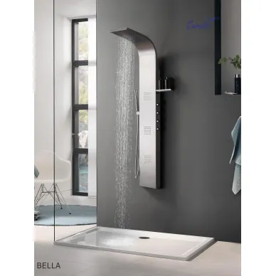 Душевая панель Cerutti SPA Bella СТ11128 с гидромассажем, хром 0