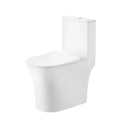Унитаз напольный Grossman Thin Rim GR-5607SQ смыв Торнадо, безободковый, с тонким сиденьем микролифтом 0