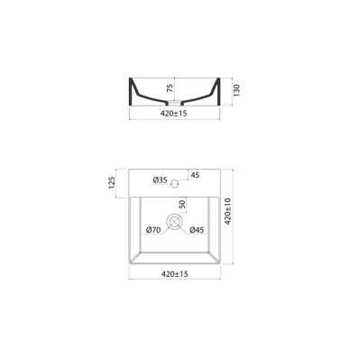 Раковина накладная Iddis Bild BILWS42i27 белая 6