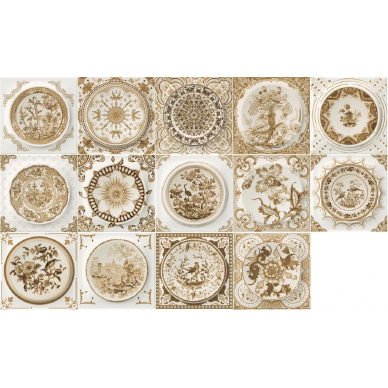 Monocolor Mix Circle Classic Cream 10х10 (14 дизайнов) 0