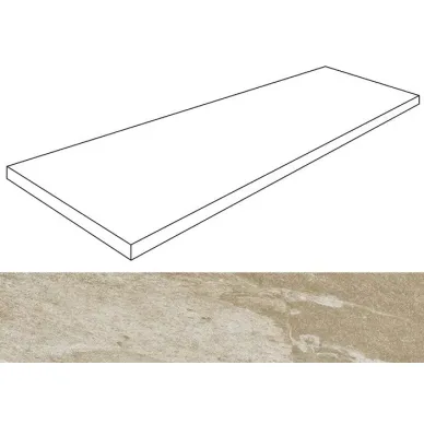 Materia Beige Solid 2cm Top Ang 49.75x99.55 0