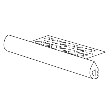 BARRIQUE FRONTALE GRADINO CON LAMELLA OCRA 4.3x25 0