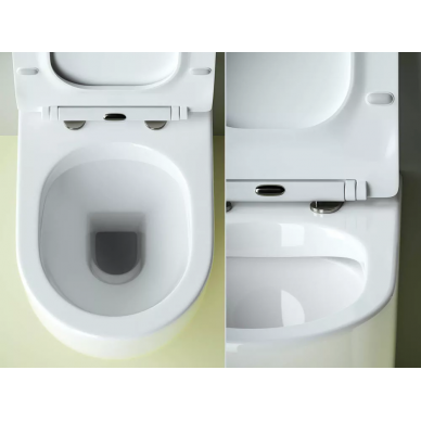 Унитаз приставной Ceramicanova Metropol Rimless (CN4004) микролифт 5