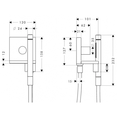 Душевой гарнитур Hansgrohe Axor ShowerCollection (10651000) 5