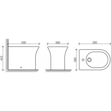 Биде напольное Ceramicanova Star (CN1906) 7