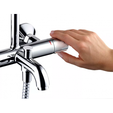 Душевая система Hansgrohe Vernis Shape (26284000) Showerpipe 230 1jet с термостатом, хром 6