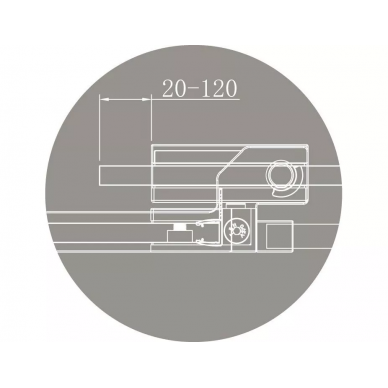 Душевой уголок Cezares Slider (SLIDER-AH-1-80-70/80-BR-NERO) 80x80 см, профиль черный/стекло бронзовое 2