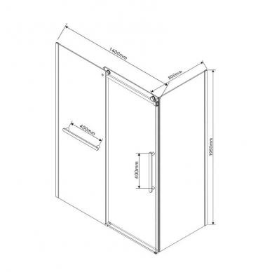 Душевой уголок Vincea Como Soft (VSR-1CS8014CL) 140х80х195 см, профиль хром/стекло прозрачное 10
