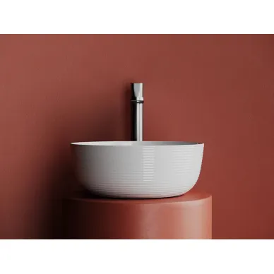 Раковина накладная Ceramicanova Element CN6073 35.6 см, белая глянцевая 5