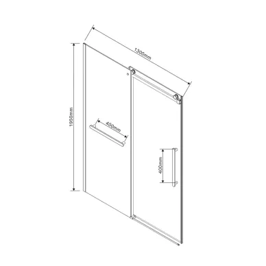 Душевая дверь Vincea Soft VDS-1CS130CLGM 130x195 см, профиль вороненная сталь/стекло прозрачное 9