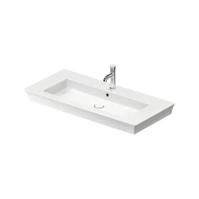 Duravit White Tulip Раковина накладная 105х49см, с переливом, с 1 отв., цвет: белый 2363100000 5