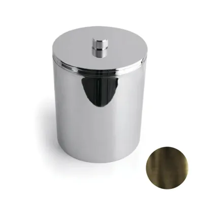 Bertocci Officina 01 Ведро мусорное с крышкой d200xh250 мм, цвет: темная бронза 127 7525 8800 0