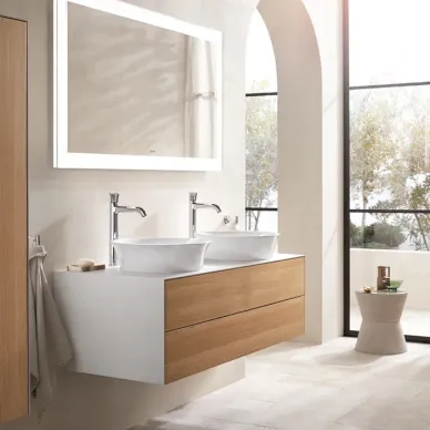 Duravit White Tulip Смеситель для раковины, 1 отв., цвет: хром	 WT1020002010 6