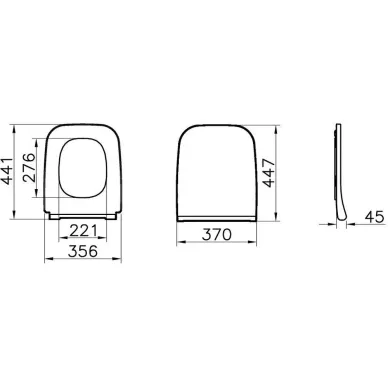 Крышка-сиденье Vitra Integra Square (810-003-009) с микролифтом 1