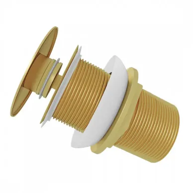 Сливной набор для раковины Teymi Solli T140208 без перелива, click-clack, золото 9