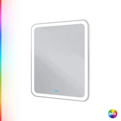 Зеркало Cezares Multicolore CZR-SPC-MC-800-800-RGB-TCH 80x80 см, с подсветкой RGB и сенсорным выключателем, с памятью 5