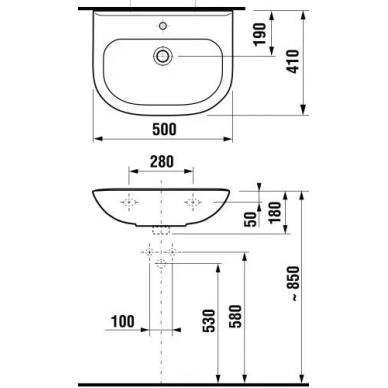 Раковина Jika Olymp (1061.1) (50 см) 1