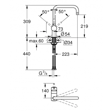 Смеситель для кухни Grohe Minta (32488000) 1