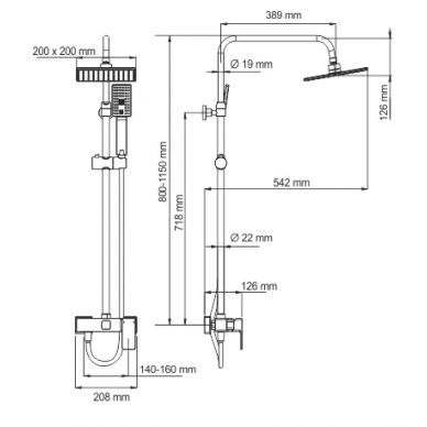 Душевая система Wasserkraft (A17702) 6
