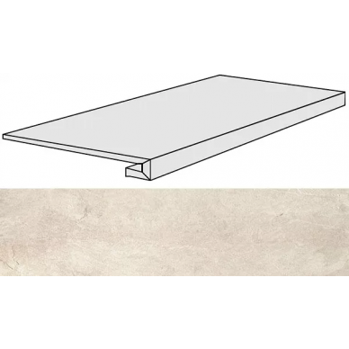 739320 Ardoise Ivoire Gradino 33x120x3 0