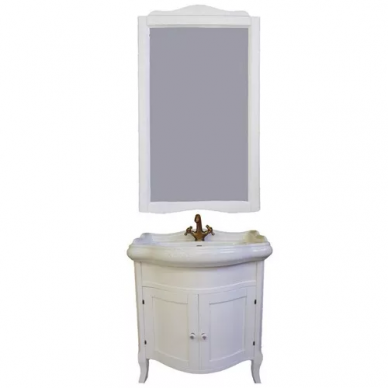 Тумба для ванной Tiffany World Sofia 73 bianco decape с раковиной Kerasan Retro 0