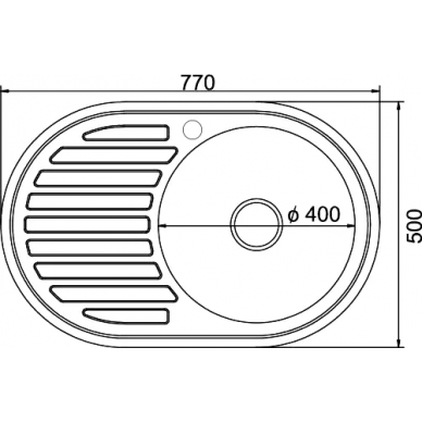 Мойка кухонная Mixline ML (533708) крыло слева 1