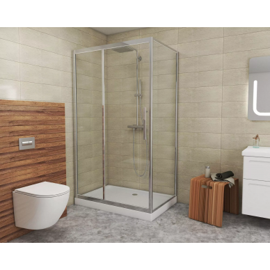 Душевой уголок Grossman Pragma (PR-120SQL) 120x80x200 см, серебро, левый 6