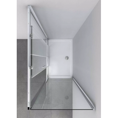 Душевой уголок Vincea Soft (VSR-3SO8014CL) 140х80х195 см, профиль хром/стекло прозрачное 2