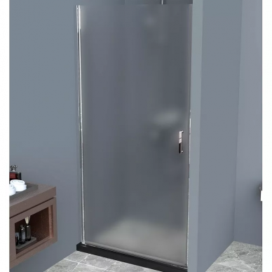 Душевая дверь BelBagno Uno (UNO-B-1-65-P-Cr) 65х185 см, профиль хром/стекло рифленое 5