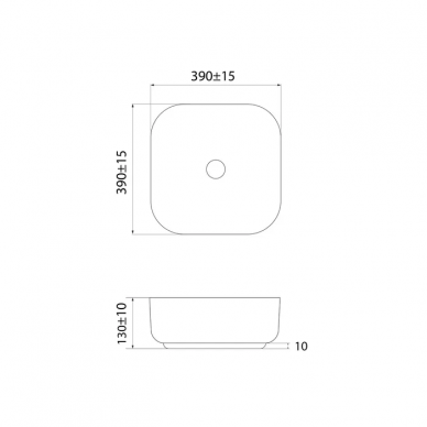 Раковина накладная Iddis Bridge (BRIWS04i27) белый 5