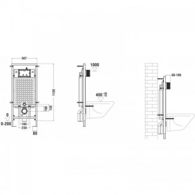 Инсталляция Welt Wasser MARBERG 507 + JECKENBACH 004 GL-WT + MAR 507 RD в комплекте с унитазом, безободковый, с сидением микролифт 5