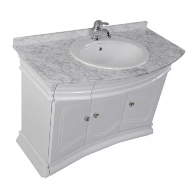 Тумба для ванной Aquanet Греция 110 swarovski (белый) 9