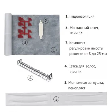 Душевой лоток Berges Super Slim 800 (091054) S-сифон вертикальный, глянцевый хром 5