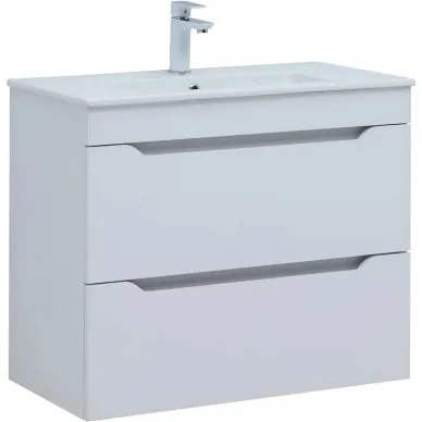 Тумба для ванной Aquanet Практика 330459 80 см, белая матовая 0