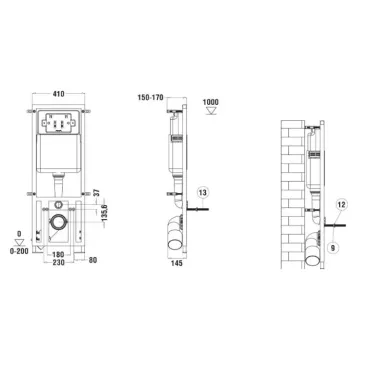 Инсталляция Welt Wasser MARBERG 410 + GELBACH 043 MT-BL + MAR 410 RD CR в комплекте с унитазом, безободковый, с сидением микролифт 5