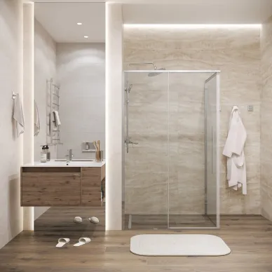 Душевой уголок Grossman Galaxy 110х80х195 см, стекло прозрачное/профиль хром 5