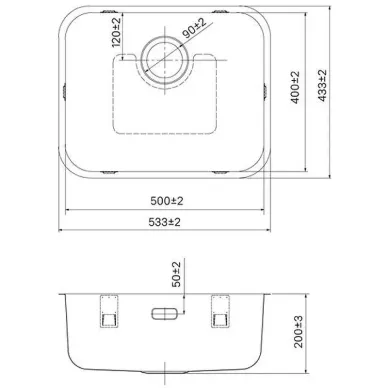 Мойка кухонная Iddis Mate MAT53GMi77 графит 10