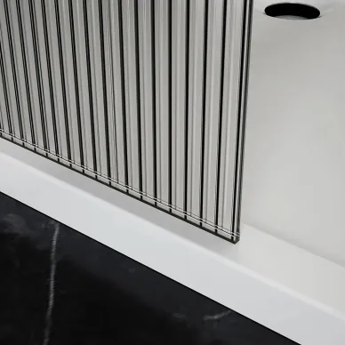 Душевая перегородка Azario Walk-In AZ-251-110-MB-CRF 110x195 см, профиль черный матовый/стекло рифлёное 5