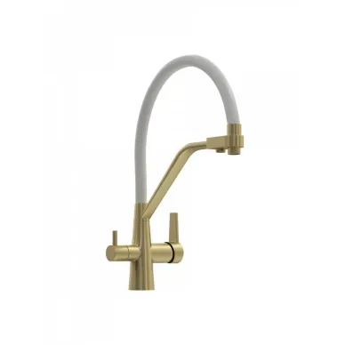 Смеситель для кухни Teymi Solli T10273 золото/белый 10