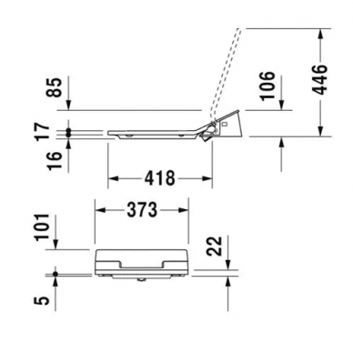 Крышка-сиденье Duravit SensoWash Slim (611000002000300) с функцией биде 1
