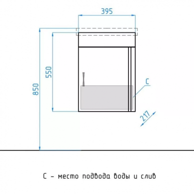 Тумба для ванной Style Line Compact 40 (венге) 1