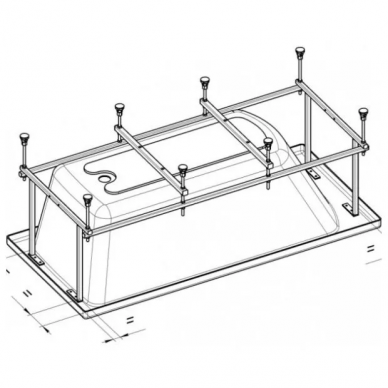 Монтажный комплект Roca Genova N (ZRU9302974) 160 0