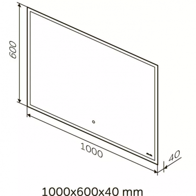 Зеркало AM.PM Spirit 2.0 (M71AMOX1001SA) (100 см) с LED-подсветкой 5