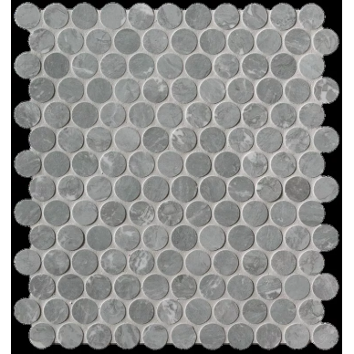 fNY9 Roma Diamond Grigio Sup. Round Mosaico Brillante 29.5x32.5 0