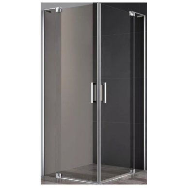 Душевой уголок Cezares Slider (SLIDER-AH-2-70/80-80/90-BR-Cr) 90x80 см, профиль хром/стекло бронзовое 0