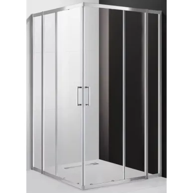 Душевой уголок Cezares Molveno (MOLVENO-A-22-100+30-C-Cr-IV) профиль хром/стекло прозрачное 0