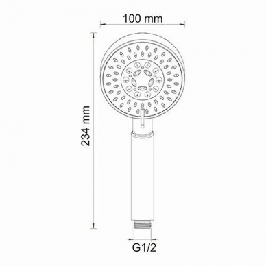 Термостат Wasserkraft Berkel (A16028 Thermo) хром 15