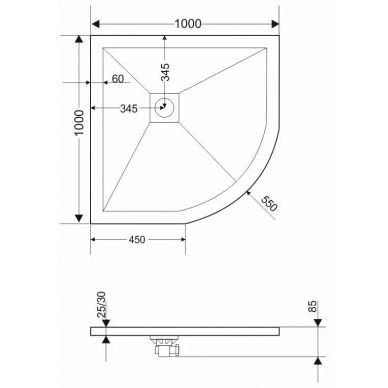 Поддон для душа Grossman Strong (GR-S1100100) 100х100 5