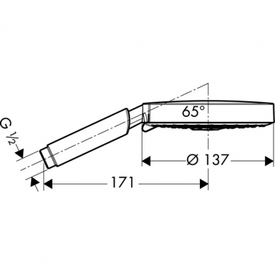 Ручной душ Hansgrohe Raindance S 150 AIR 3jet (28519000) 1